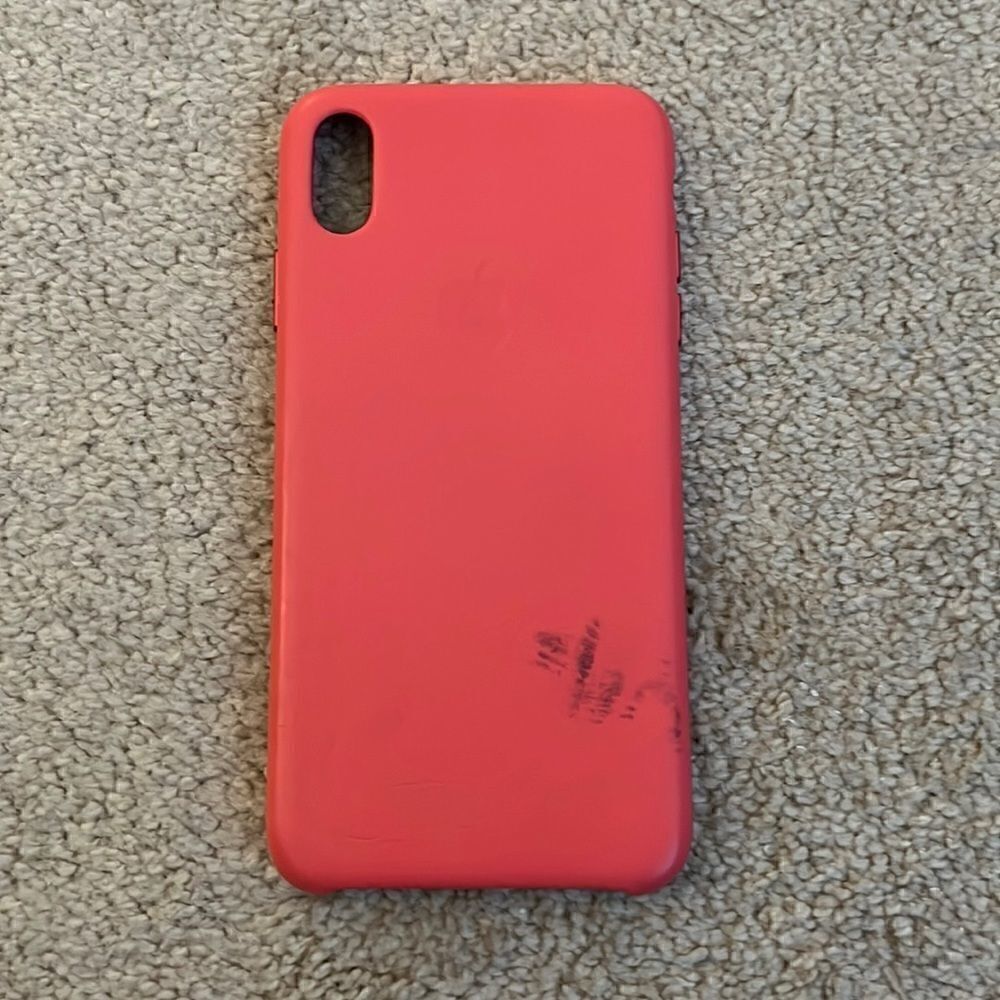 Apple Red Leather Phone Case